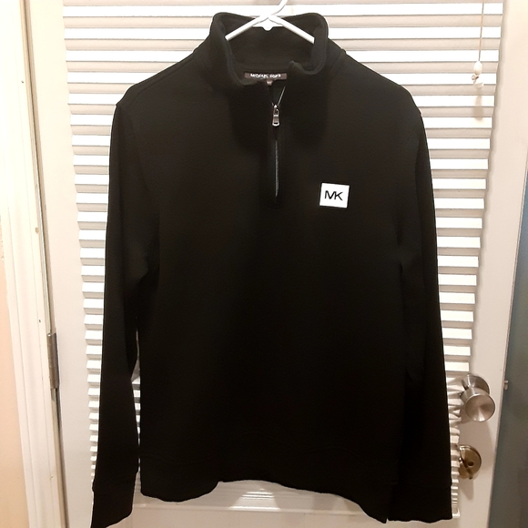 Michael Kors Other - Michael Kors Men's 1/4 Zip Sweater Pullover Black with Logo Size L